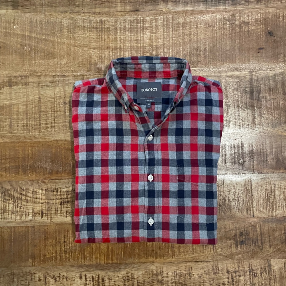 Bonobos Plaid Slim Fit Button Down Shirt
